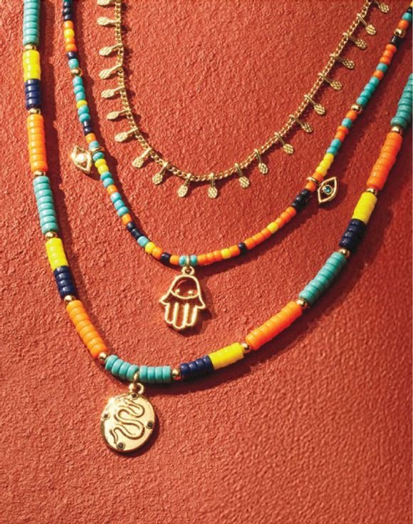 Saharan Sunset Layered Necklace 3 Saharan Sunset Layered Necklace - Image 3