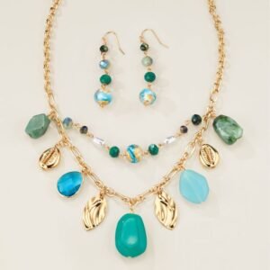 Seaside Treasure Necklace and Earring Set