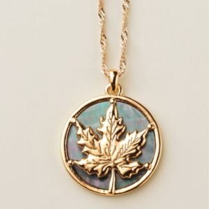 Shop 1 Pearlescent Season Leaf Necklace