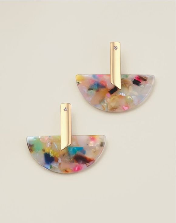Abstract Arc Statement Earrings 1 Abstract Arc Statement Earrings