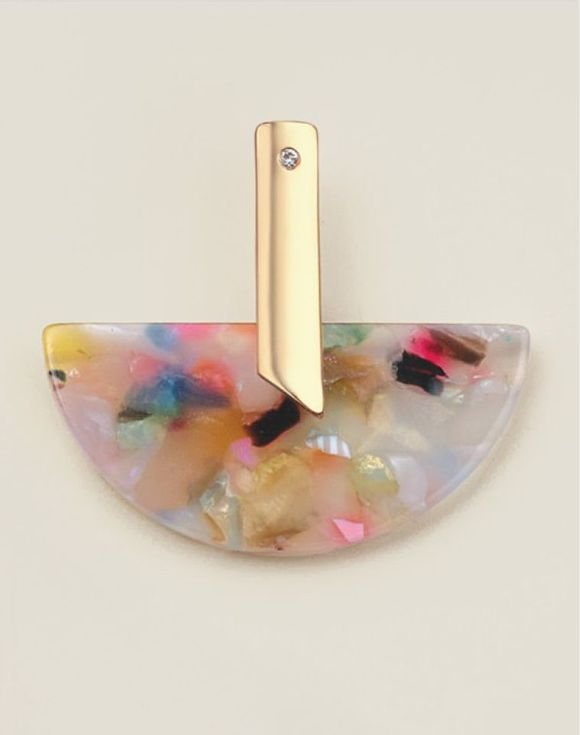 Abstract Arc Statement Earrings 2 Abstract Arc Statement Earrings - Image 2