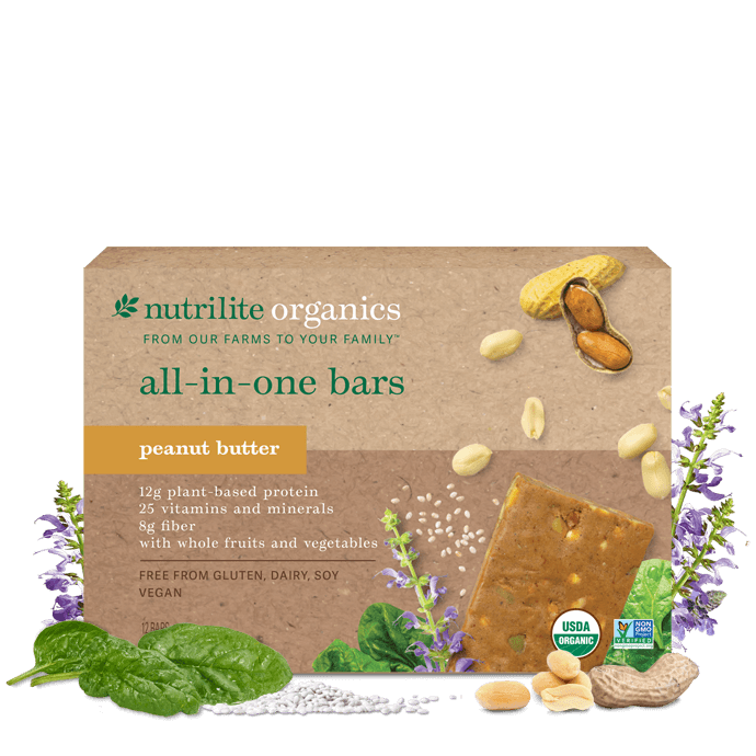 Nutrilite™ Organics All-in-One Bars – Peanut Butter 1 Nutrilite™ Organics All-in-One Bars – Peanut Butter